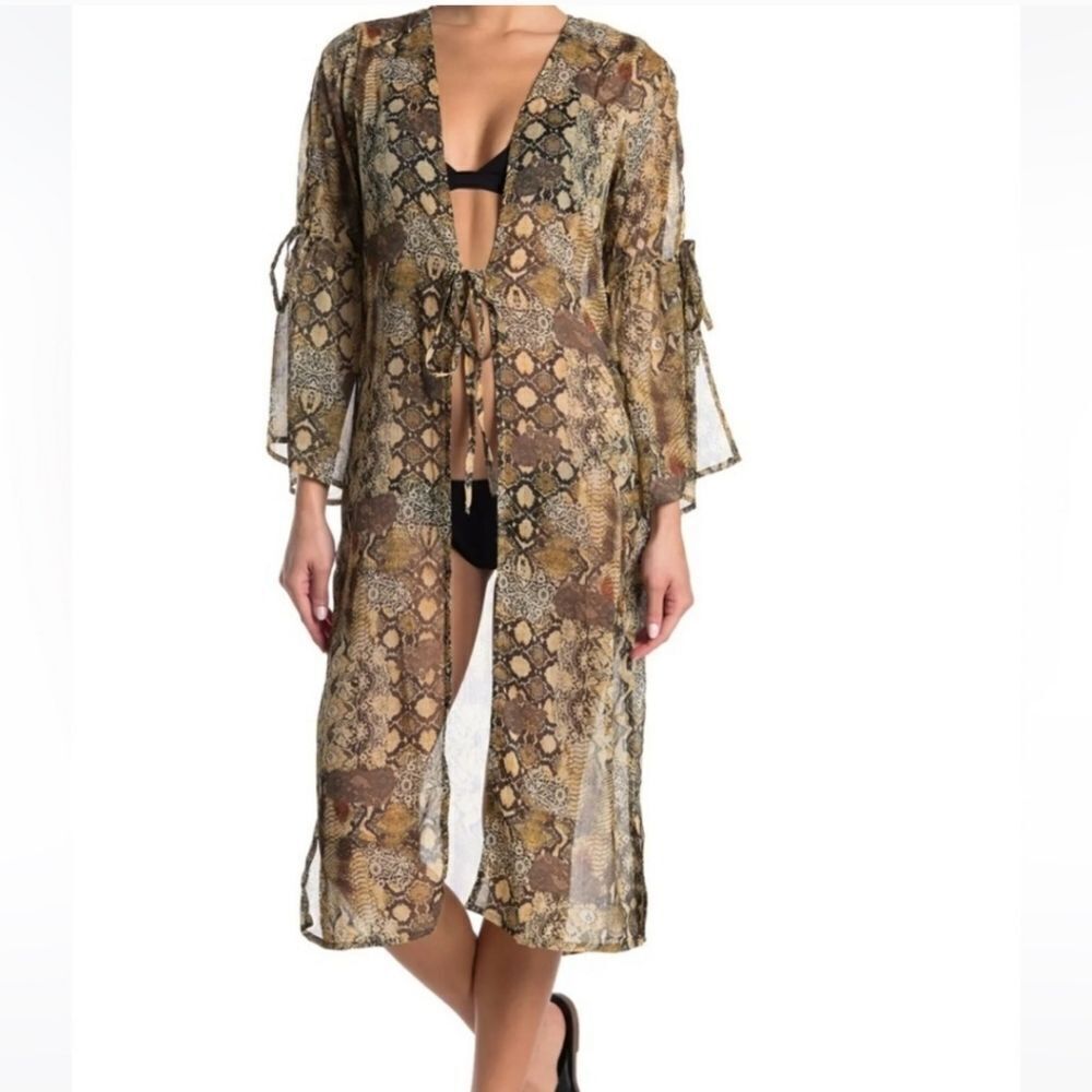NWT Kendall + Kylie Ruffle Sleeve Duster
